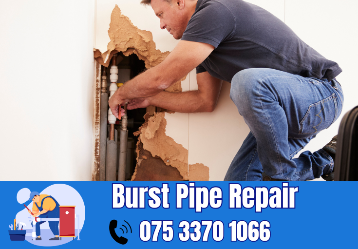 burst pipe repair Weavering 